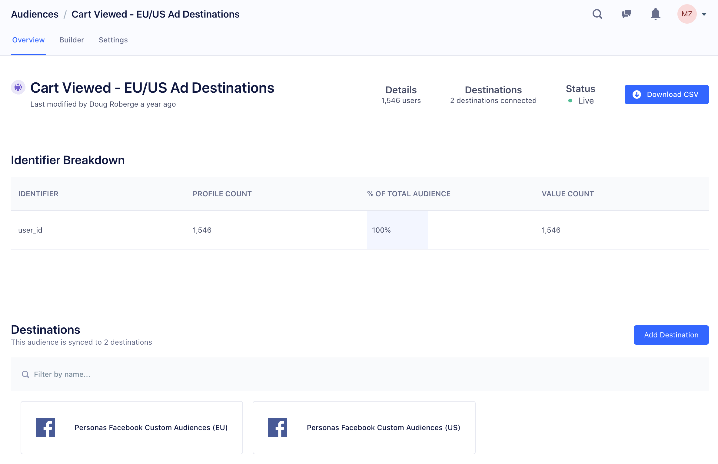 Multiple Destination sends